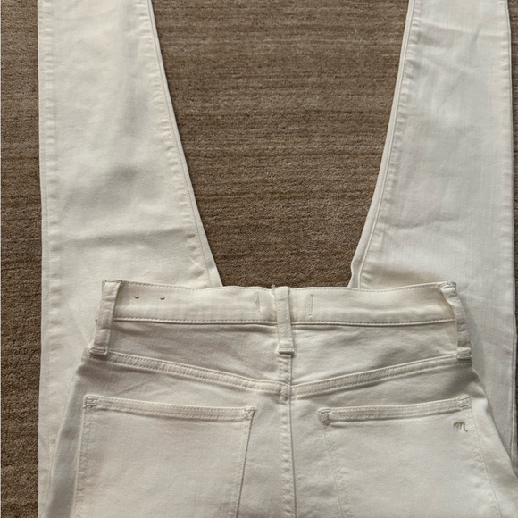 Madewell 9” Mid Rise White Jeans - Picture 7 of 9